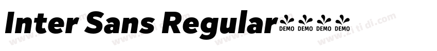 Inter Sans Regular字体转换
